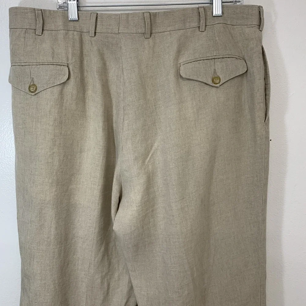 Vintage Hertling Mens‎ Pants Trousers Size 40 Straight Leg Cuff Flat Front USA